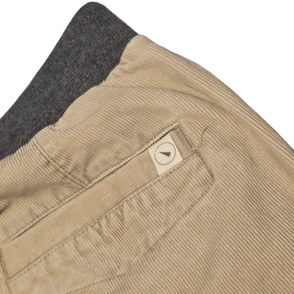 UpWest Cream Corduroy Pants With Drawstring Waist And Button Fly Size S - Picture 3 of 7